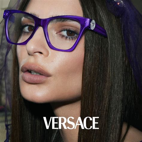 versace glasses frames blue